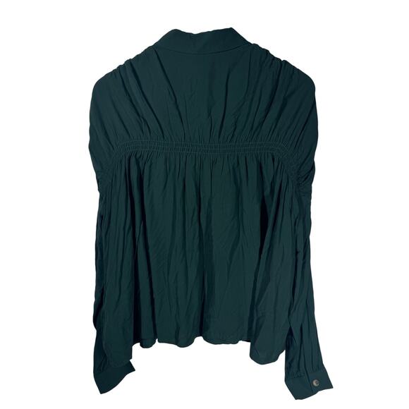 Andree By Unit Shirt Women NWT S Green Long Sleeve Hunger G Style #11166 Career - Picture 2 of 7